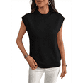 thumbnail image 2 of Women'S Crew Neck Sleeveless Sweater Black XL, 2 of 7