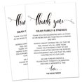 thumbnail image 1 of Elegant Wedding Thank You Cards Set - 50 Placecards for Receptions, Rehearsals, and Celebrations. Perfect for Menu Settings and Expressing Gratitude at Events., 1 of 5