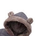 thumbnail image 7 of enyan Toddler Baby Coat Bear Hooded Winter Jacket Fleece Snowsuit Windproof Outerwear for Infant Boy Girl Grey，18-24 Months, 7 of 7