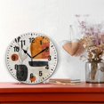 thumbnail image 2 of Yayeee 10" Wall Clock Battery Operated Quartz Round Silent Non-Ticking Home Decor,White Abstract Shapes, 2 of 6