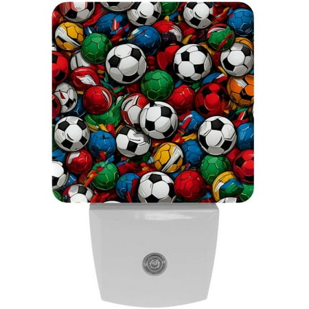 

Football LED Square Night Lights - Small and Stylish Energy-Saving Lamps