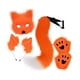 thumbnail image 4 of Conjunto de máscara y cola para mujer y niña, aro para el pelo, disfraz de Halloween, máscara de gato Naranja, 4 of 9