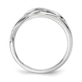 thumbnail image 2 of Sterling Silver Rhodium-plated CZ Infinity Ring - Size 7, 2 of 3