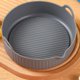 thumbnail image 4 of Bandeja de silicona para horno, parrilla para Pizza, pollo, accesorios, disco, parrilla de repuesto reutilizable, color gris, 4 of 5