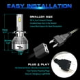 thumbnail image 4 of Lasfit H7 Headlight LED Bulbs Super Bright High/Low Beam/Fog Light, 60W 6000LM 6000K, LA Plus Series,2Bulbs, 4 of 10