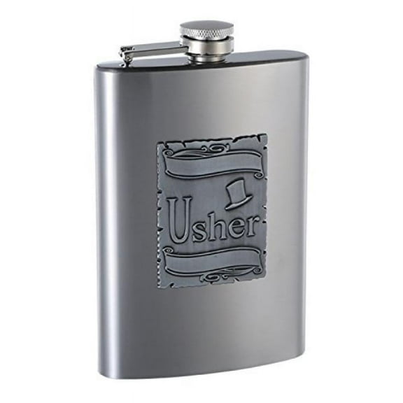 8oz Gift Flask for Usher