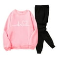thumbnail image 3 of Akiihool Men 2 Piece Tracksuits Sweatshirts Sweatpants Sports Fitness Running Casual Sport Clothes (Pink,2XL), 3 of 5