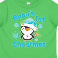 thumbnail image 4 of Inktastic Baby's 1st Christmas with Cute Penguin and Snowflakes Boys or Girls Toddler T-Shirt, 4 of 5
