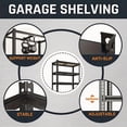 thumbnail image 6 of 60''H Heavy Duty 5-Tier Metal Storage Shelves, Adjustable Shelf Rack, Home Standing Shelf Units for Garage/Kitchen, 6 of 9