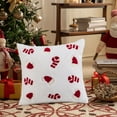thumbnail image 3 of PEONAVET Christmas Pillow Christmas Throw Pillows Peppermint Pillows Red and White Christmas Decorations Cute Plush Pillow Christmas Decorative Cushion Cover, 3 of 5