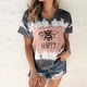 thumbnail image 2 of Top de manga corta para mujer con estampado degradado sexy de verano para mujer Fridja ghk4542, 2 of 4