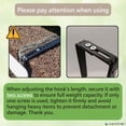 thumbnail image 2 of Window Box Brackets for Railing- 2 Pcs Adjustable Planter Box Brackets- Sturdy, Stable Flower Box Brackets for Railings, Balconies and Fences- Upright Railing Plant Holde, 2 of 8