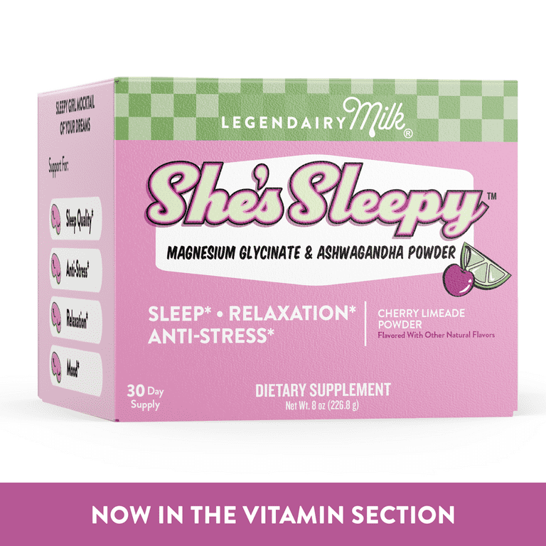 Legendairy Milk She's Sleepy Nightly Sleep Aid Drink Mix Cherry