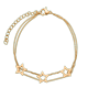 thumbnail image 1 of Pulsera para Mujer con Dijes de Estrella LuckyLy, Acero Inoxidable, Modelo Sima dorado UNITALLA, 1 of 7