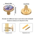 thumbnail image 3 of 4-Pack Home Cabinet Knob Furniture Drawer Knob for Cabinets & Walls 32mm Diameter Astronaut and Colorful Flowers, 3 of 9