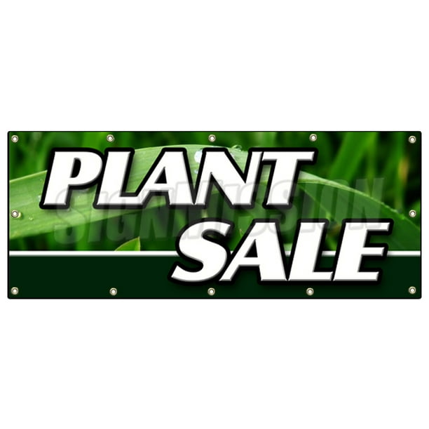 48"x120" PLANT SALE BANNER SIGN flowers florist landscaping bushes