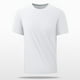 thumbnail image 4 of Playera Elvqul para Caballero de Color Sólido Manga Corta Blanco Casual Cuello Redondo, 4 of 8