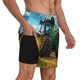 thumbnail image 2 of Fotbe Green Tractor Field Traje de Baño para Hombre – Shorts de Natación de Secado Rápido con Forro y Bolsillos-XX-Large, 2 of 6