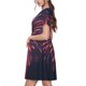 thumbnail image 2 of Balery Fireworks3 Vestidos sueltos de manga corta para mujer, vestidos de verano 2025, vestidos casuales de corte A con vuelo., 2 of 6