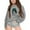 Grey, variant on Preppy Sweatshirt Girls Letter Print Long Sleeve Tops Oversized Sweatshirts Cute Jackets , Sizes 7-16