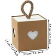 thumbnail image 3 of 30 cajas de regalo (exterior marrón e interior blanco), regalo de boda, 3 of 5