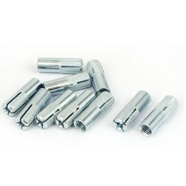 M8 x 30mm Female Threaded Expansion Bolt Sleeve Anchors Tool 10 Pcs