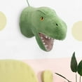 thumbnail image 2 of yotijay 3D Cartoon Dinosaur Head Wall Hanging Mount, Super Soft Toys, Animals Head Green, 2 of 9