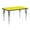 Yellow, variant on Flash Furniture 24''W x 48''L Rectangular Oak HP Laminate Activity Table - Standard Height Adjustable Legs
