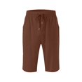 thumbnail image 4 of Yubnlvae 2025 High Waist Linen Pants - Summer Wide Leg Cropped Trousers - Lightweight Breathable Palazzo Pants (S-XXXL) (Coffee | L), 4 of 7