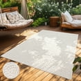 thumbnail image 5 of Paco Home Modern Area Rug Oriental Design with Carved Mandala Pattern in Cream - 5'3" x 7'7" (5'x7'), 5 of 6