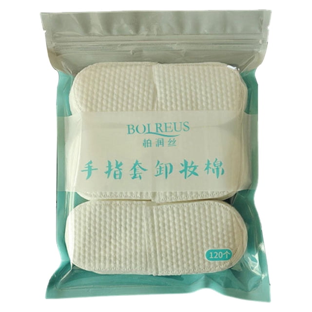 Almohadilla de algodón con forma de U, ligera, resistente, blanca, no tejida, transpirable, para mujer, accesorios, almohadilla de maquillaje