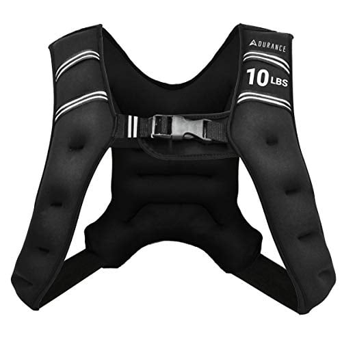 Adurance Weighted Vest Workout Equipment 10lbs Body Weight Vest for Men Women Kids 10 Pounds 4.54 KG Walmart