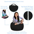 thumbnail image 2 of Posh Creations Bean Bag Stuffable Cover - Toy Organizer, Soft Cover, Kids, 2.25 ft, Black, 2 of 3