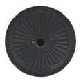 thumbnail image 2 of vidaXL Base de Parasol en Résine Ronde Noire 14 kg, 2 of 4