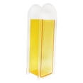 thumbnail image 1 of Abbracc Vase Décoratif 24x6cm Centre de Table Résistant aux Chocs Jaune, 1 of 8