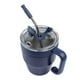 thumbnail image 3 of Taza acero inoxidable tapa push con popote metálico-magie azul 12 x 6.5, 3 of 5