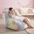 thumbnail image 2 of Urban Shop Supportive Polyester Canvas Bean Bag with Pocket, Rainbow, 2 of 12