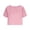 Pink, variant on Ruimatai Women's Crew Neck Short Sleeve Cropped Top Casual Loose Fit Crop Tee for Daily Wear & Summer Outings