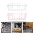 thumbnail image 3 of Hay Net for Rabbits Iron Hay Feeding Basket for Pet Cages Assorted Color for Hay Gathering 2Pcs, 3 of 4