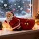 thumbnail image 5 of Figura navideña de Papá Noel con bol de dulces y bolsa de cascabeles | Decoración navideña de resina para repisa, mesa o estantería | Decoración navideña para el hogar y regalo ideal, 5 of 5