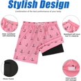 thumbnail image 4 of SURJDE Mens Swim Trunks Quick Dry Mens Board Shorts Bathing Suits Mens Swim Trunks with Compression Liner, 4 of 6