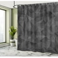 thumbnail image 4 of Ambesonne Abstract Shower Curtain, Geometric Print Triangle, 69"Wx70"L, Dark Grey, 4 of 4
