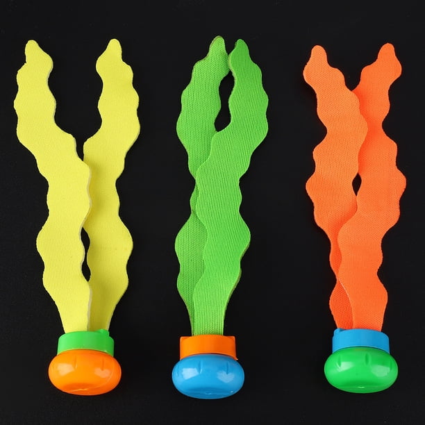 Juguetes de Piscina de Algas, Elasticidad Bien Duradera Suave de 16 cm / 6.3 Pulgadas Juguetes de Algas de Plástico, Juguete Para Niños