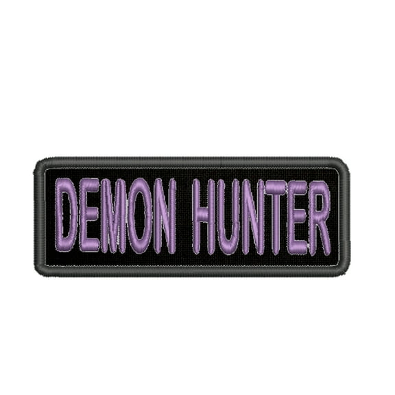 Fantasy Sci-fi World Of Warcraft Illidari Game RPG 4" W x 1.5" T Iron/Sew On Decorative Patch Funny Saying Biker Emblem