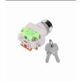 thumbnail image 4 of Key Operated Switch 2 Position Safety Key Lock Switch Lay37-11y/21 220v 5a Rotary Selector With 2 Keys 1-pack, 4 of 4