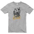 thumbnail image 2 of Big Size Cali Bear Graphic Design Unisex Short Sleeve Cotton Jersey T-Shirt - Heather Grey 3XL, 2 of 4