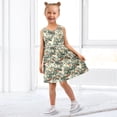 thumbnail image 7 of Girls Dress Orange Tree Sleeveless Dress for Girls Hem A-Line Casual Sundress, 7 of 7