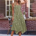 thumbnail image 4 of ZQUUVOU Women's Dress Sleeveless Boho Round Neck Tank Dress Olive Green,2XL, 4 of 7