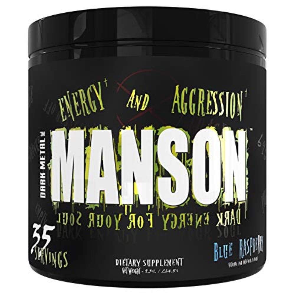 Dark Metal Manson Pre Workout Energy Power Powder Loaded