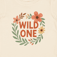 thumbnail image 4 of Inktastic Wild One Floral First Birthday Boys or Girls Baby T-Shirt, 4 of 5